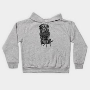 Black Labrador Kids Hoodie